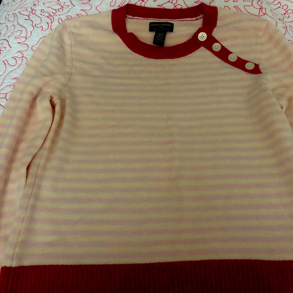 Banana Republic Striped Lightweight Sweater